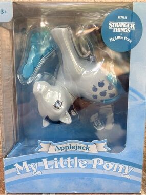 NIB My Little Pony Stranger Things Applejack Collectible Figure [Upside Down]